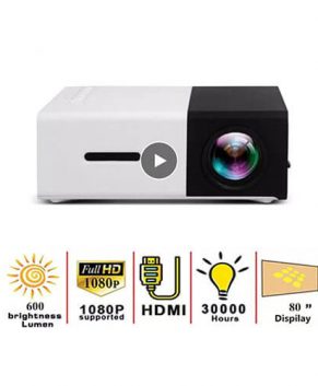 LEJIADA YG300 LED Mini Protable Projector 600 lumen Support 1080P